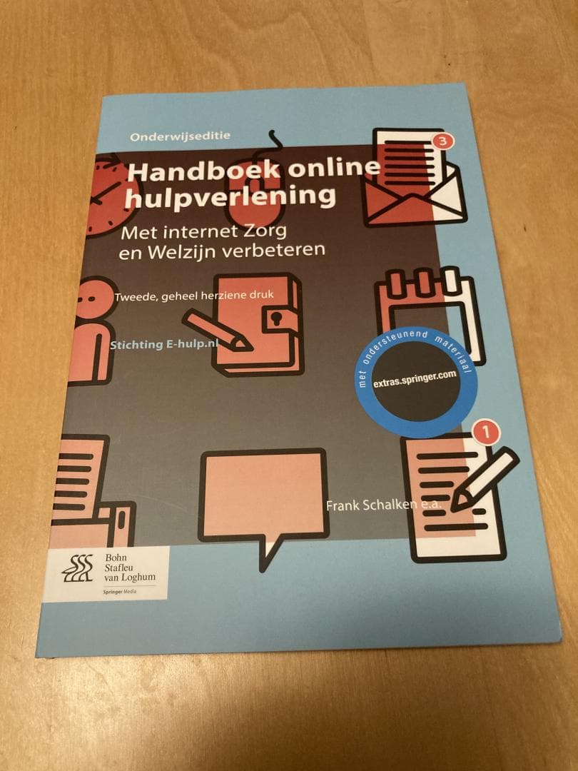 Handboek online hulpverlening / met internet Zorg en Welzijn verbeteren