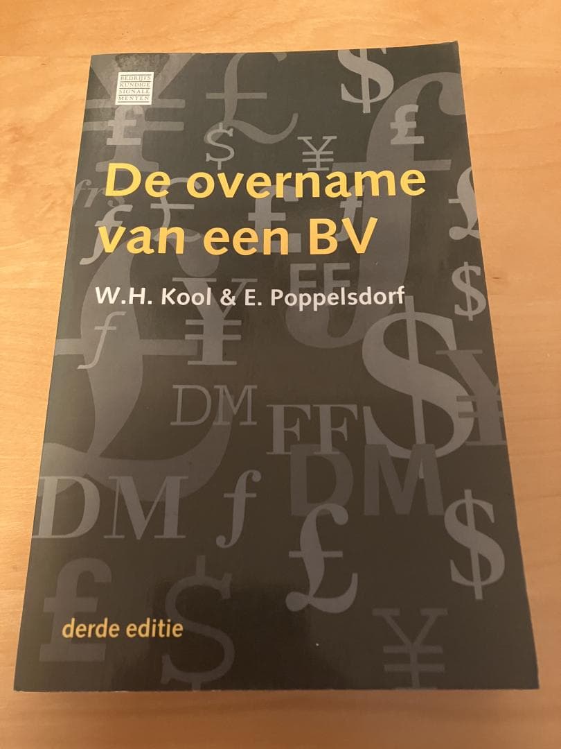 De overname van een BV
